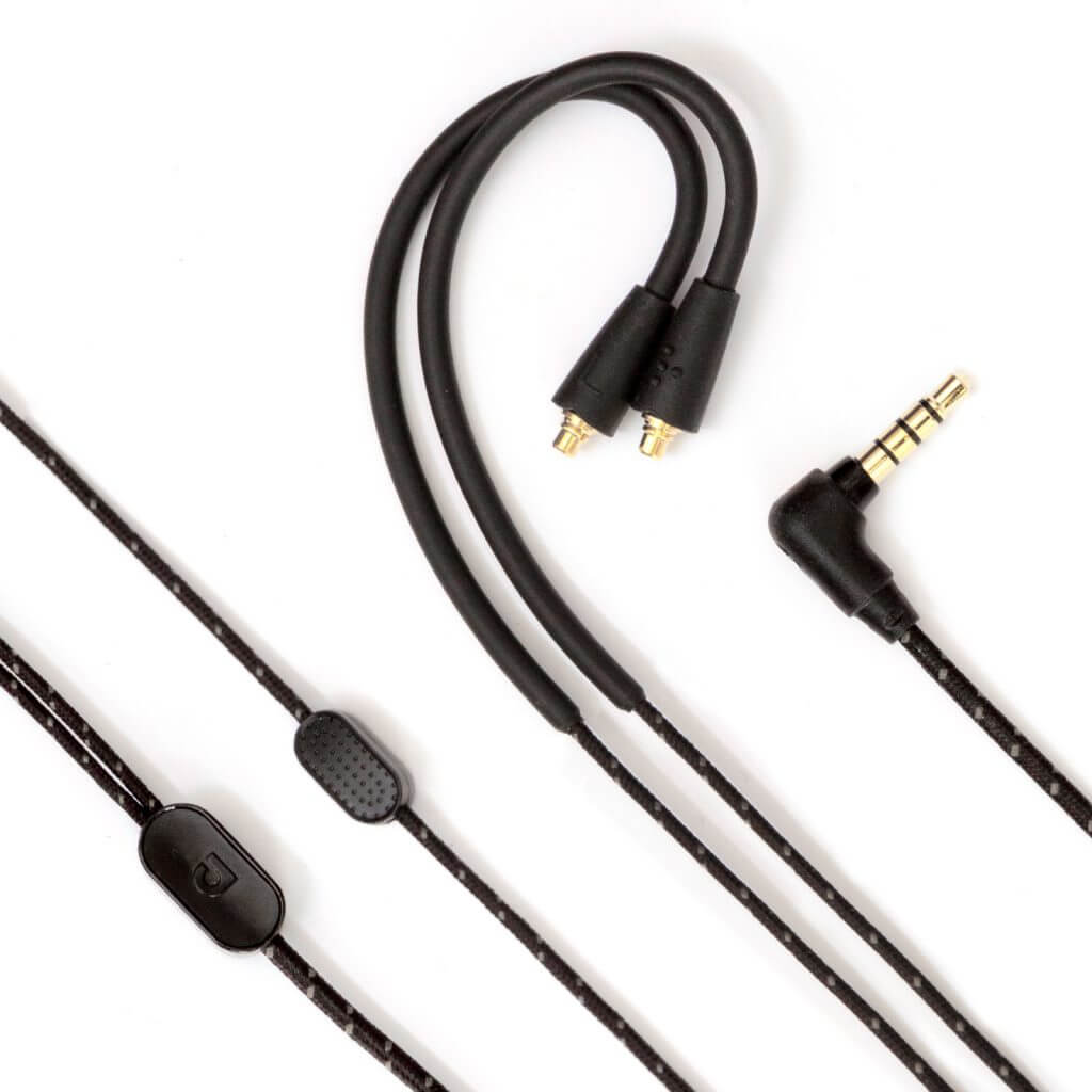 Audiofly Cable for IEM w/Clear-Talk™ Mic for Apple® and Android devices (4487186055240)